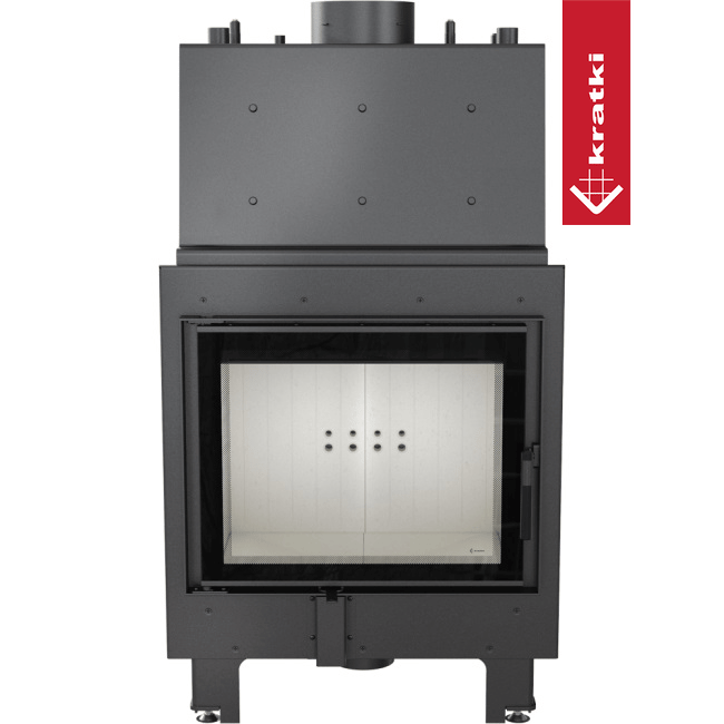 Wasserführender Kamineinsatz KRATKI MBZ 13 kW Ø 200 mit Türfeder