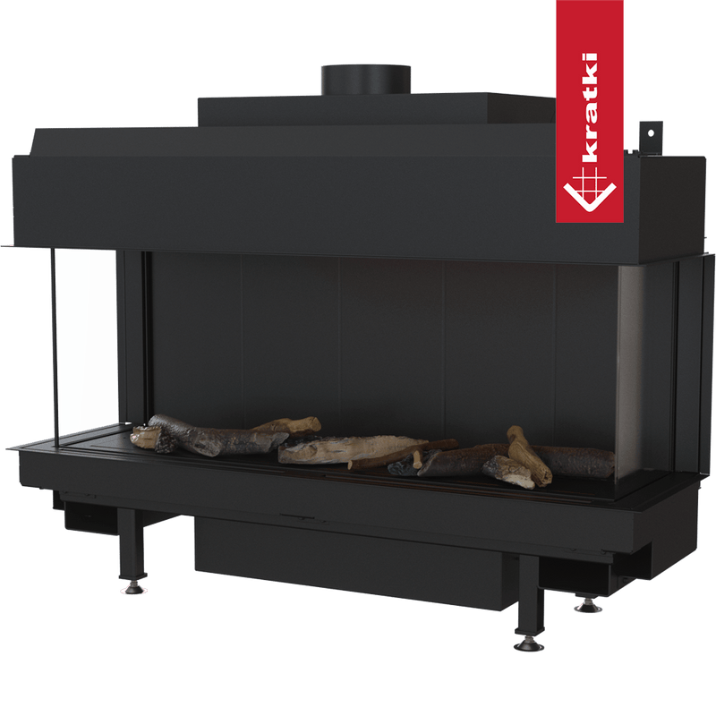 Gaskamin KRATKI LEO 100 dreiseitig Propan Butan Ø 100/150 9,5 kW