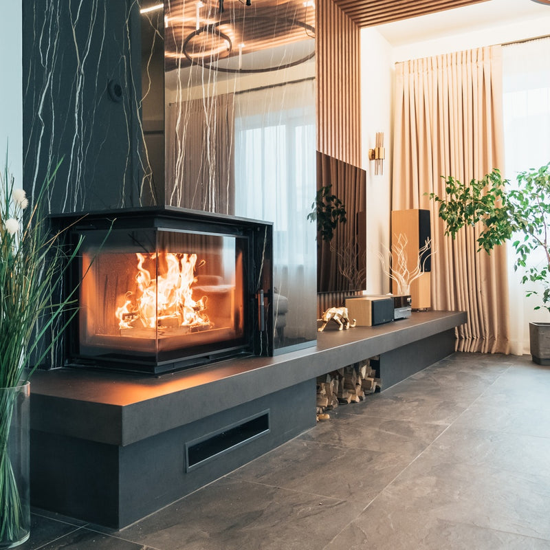 Kamineinsatz Gusseisen KRATKI MAJA DECO links 8 kW Ø 180