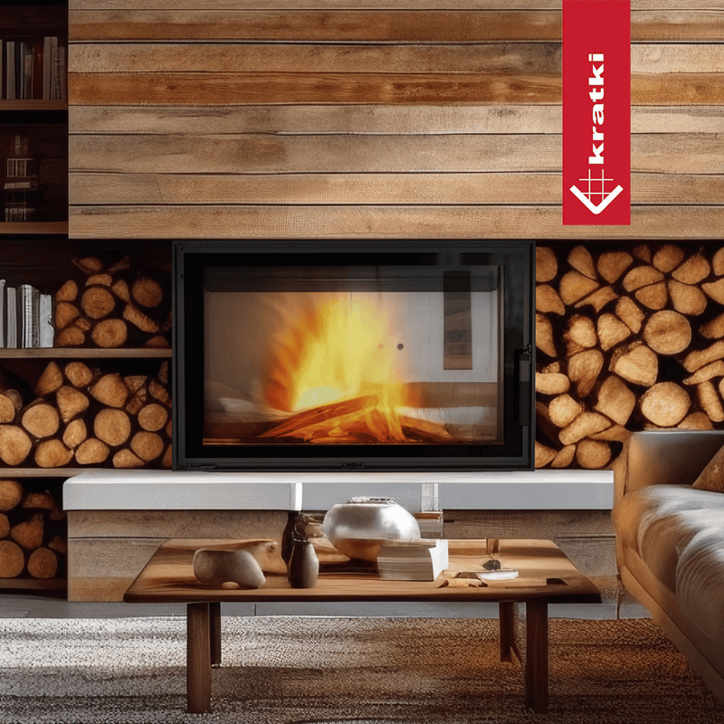 Wasserführender Kamineinsatz KRATKI LUCY 16 kW Ø 200