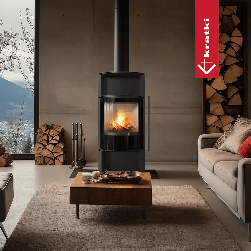 Kaminofen aus Stahl KRATKI TOFA Ø 150 8 kW