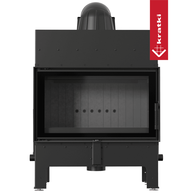 Luftkamin FLOKI M einfach mit schwarzem Thermotec und Schließmechanismus