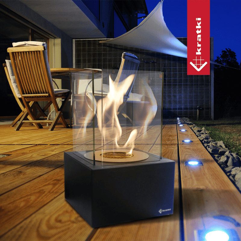 Standkamin Ethanol TANGO 2 schwarz TÜV