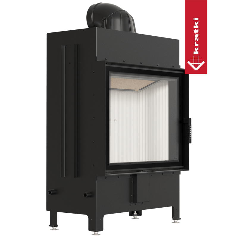 Kamineinsatz aus Stahl KRATKI LUCY 15 kW Ø 200