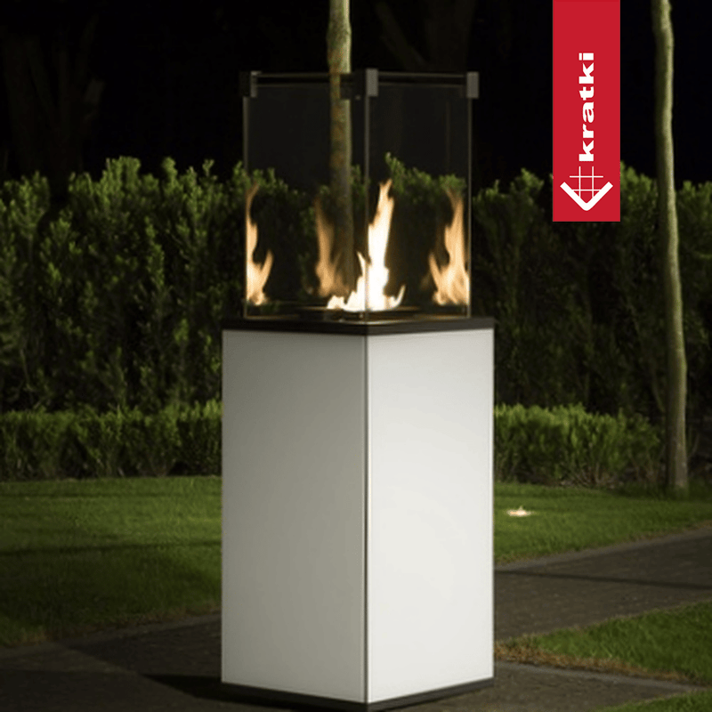 Terrassenheizer Patio Glas schwarz automatische Steuerung 8,2kW