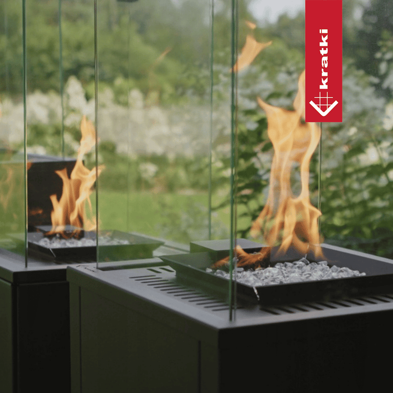 Terrassenheizer Patio Glas weiß manuelle Steuerung 8,2kW