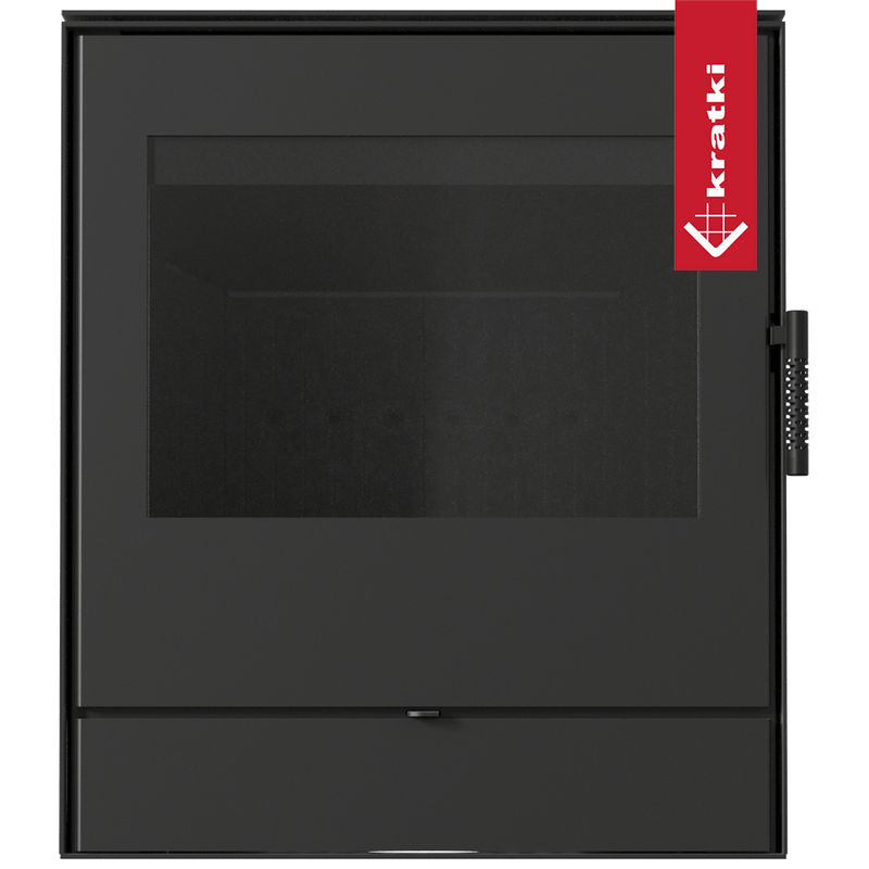 Kaminofen aus Stahl KRATKI ROLLO 2 EINFACH Ø 150 8 kW schwarz Thermotec