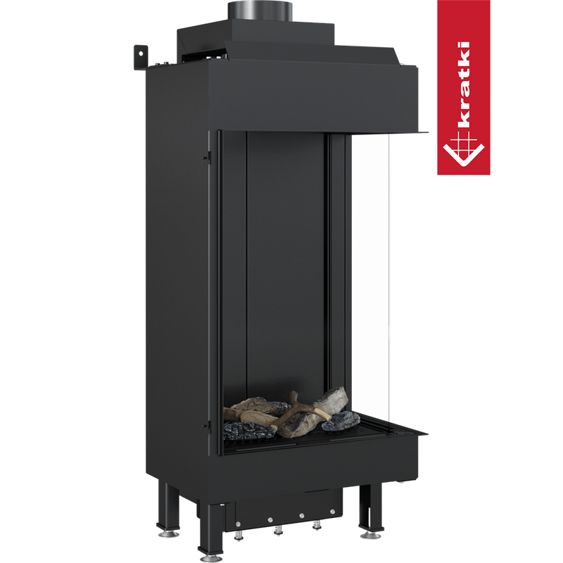 Gaskamin KRATKI LEO 45 / 68 rechts Propan Ø 100/150 3,8 kW
