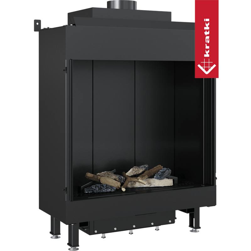 Gaskamin KRATKI LEO 62 Vorderseite Propan Butan Ø 100/150 5,6 kW