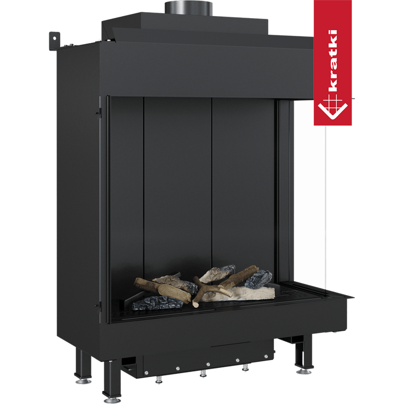 Gaskamin KRATKI LEO 76 / 62 rechts Erdgas Ø 100/150 8,6 kW