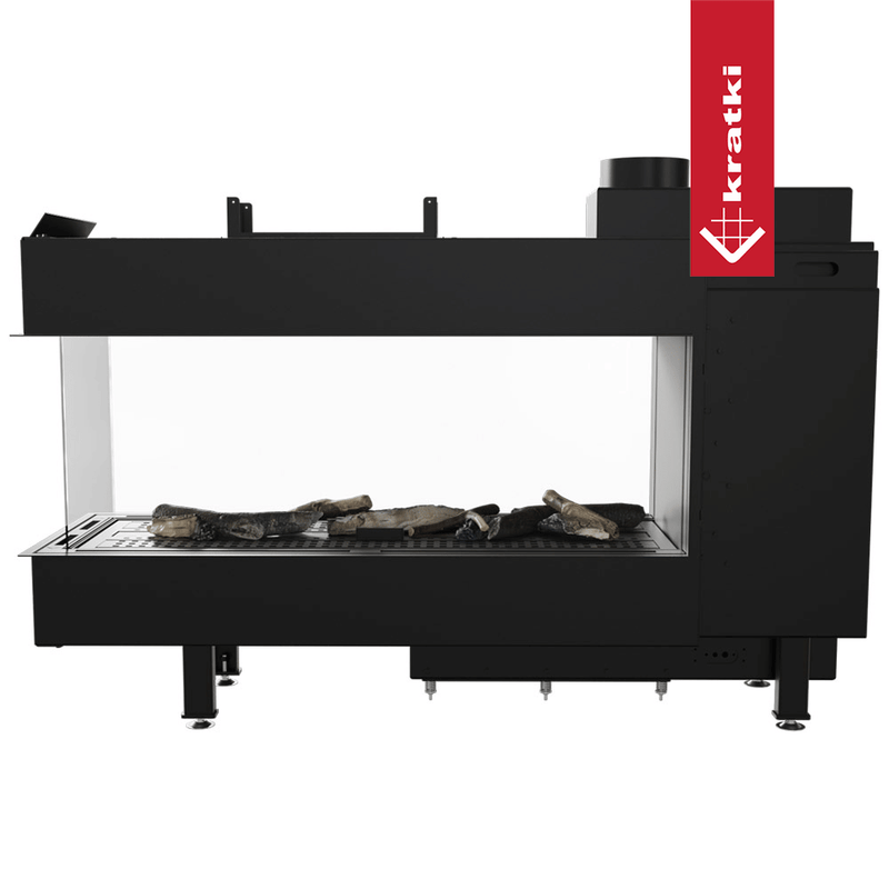 Gaskamin KRATKI LEO 100 Raumteiler Propan Ø 100/150 8,2 kW