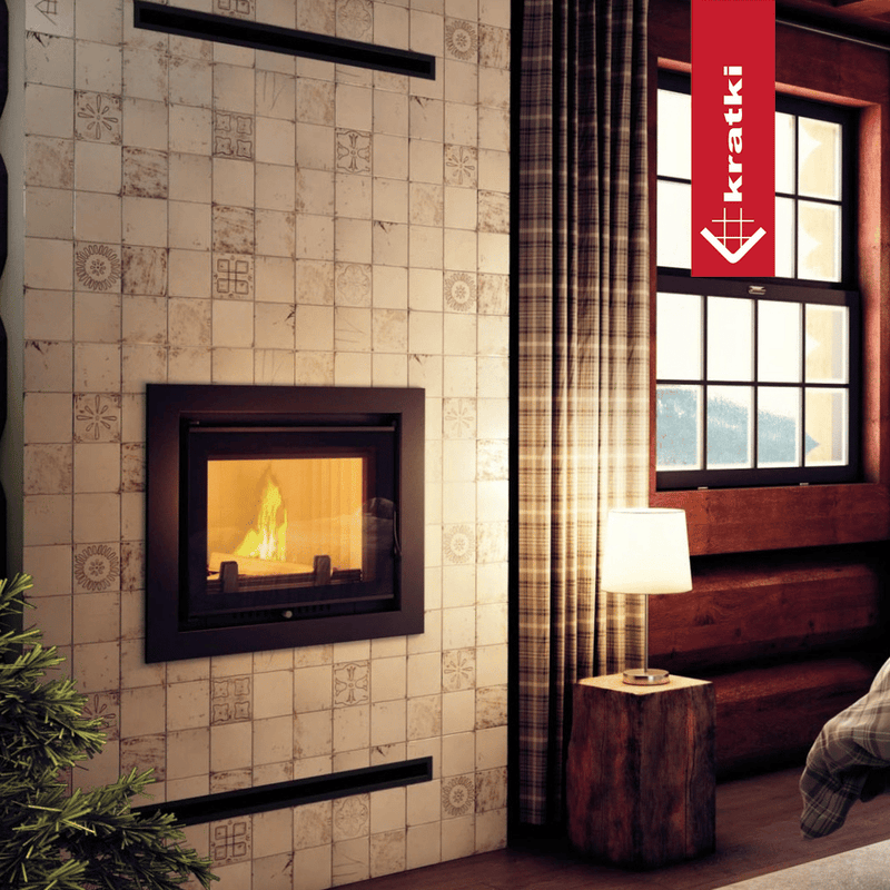 Wasserführender Kamineinsatz KRATKI ZUZIA DECO 12 kW Ø 200