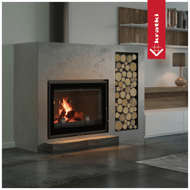 Kamineinsatz Gusseisen KRATKI FRANEK 12 kW Ø 200