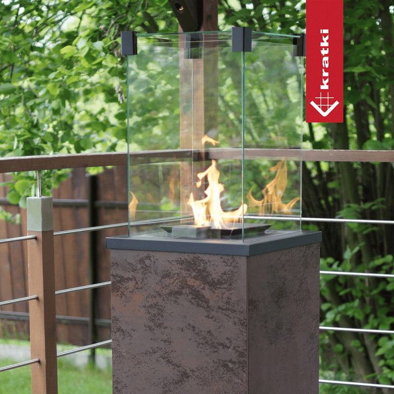 Terrassenheizer Patio Quarzsinter Oxide Moro automatische Steuerung 8,2kW