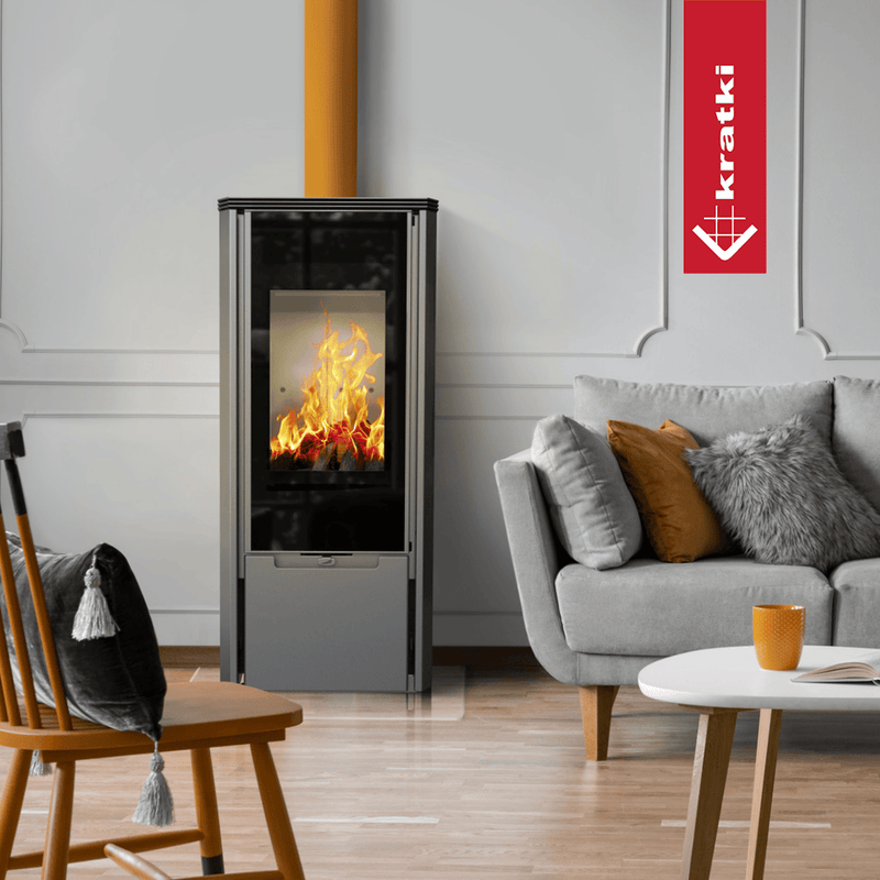 Kaminofen mit Erdgas-Betrieb KRATKI AB ENYO Ø 100/150 4,1 kW