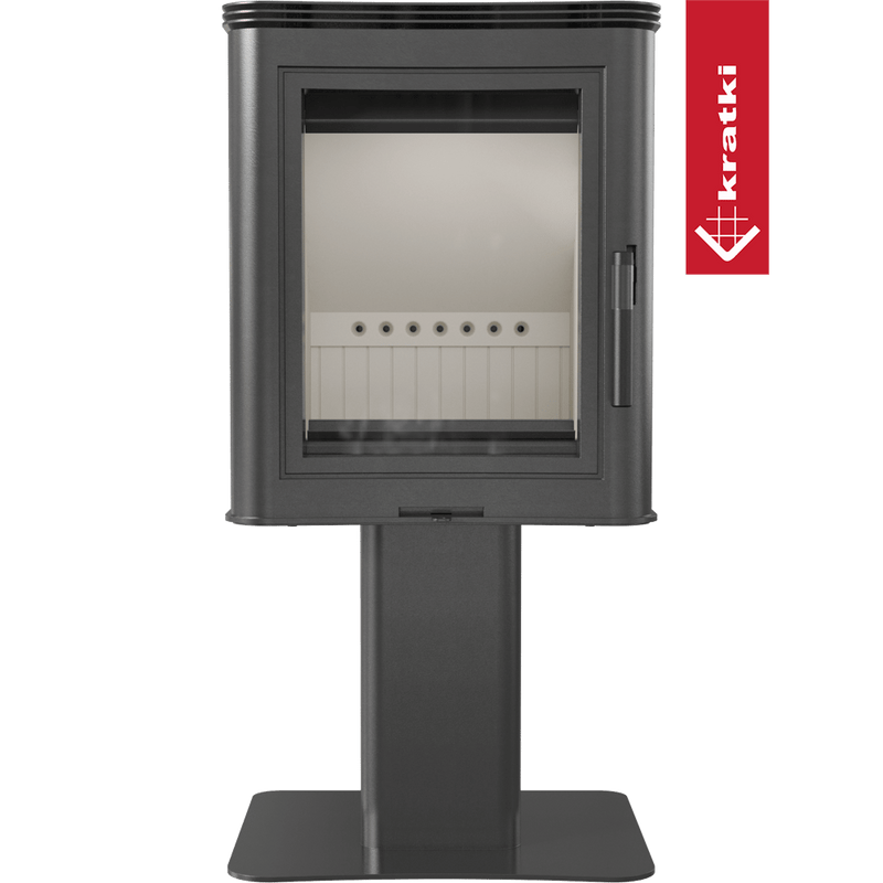 Kaminofen aus Stahl säulenfuß KRATKI K5 Ø 150 7 kW