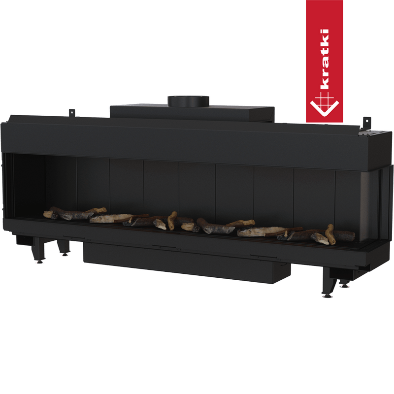 Gaskamin KRATKI LEO 200 rechts Erdgas Ø 130/200 15 kW