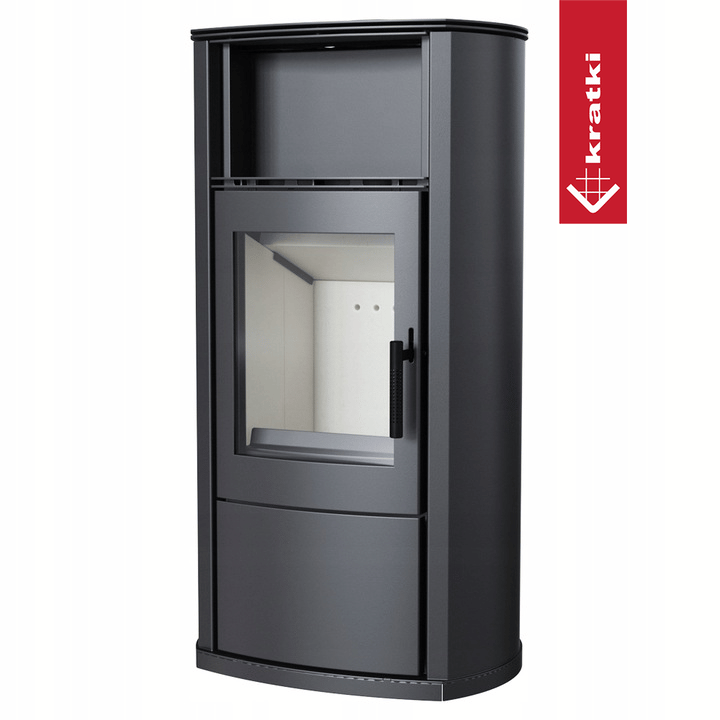 Kaminofen aus Stahl KRATKI EPSILON Ø 150 8 kW mit Türfeder