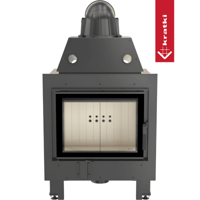 Kamineinsatz aus Stahl KRATKI MBM 10 kW Ø 200 mit Türfeder