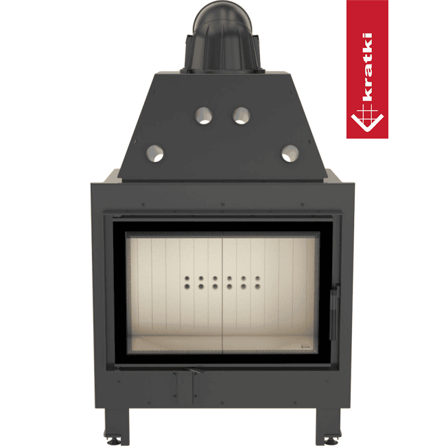 Kamineinsatz aus Stahl KRATKI MBO 15 kW Ø 200 mit Türfeder
