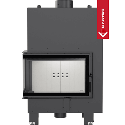 Wasserführender Kamineinsatz KRATKI MBM links 12 kW Ø 180 mit Türfeder