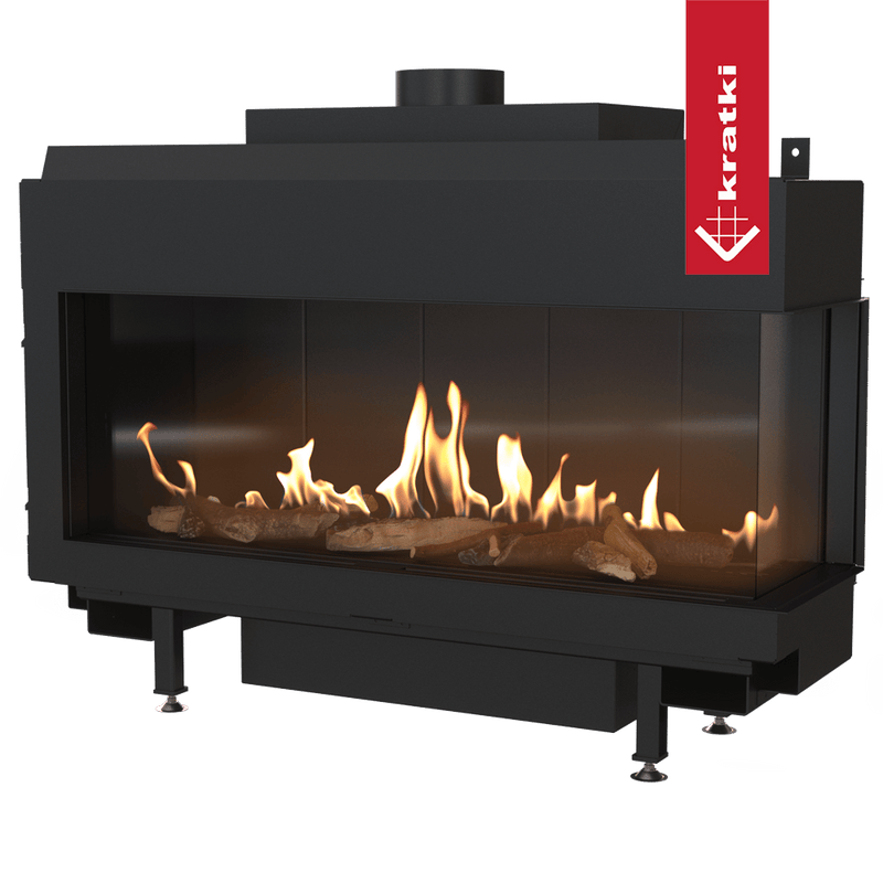 Gaskamin KRATKI LEO 100 rechts Propan Butan Ø 100/150 9,5 kW