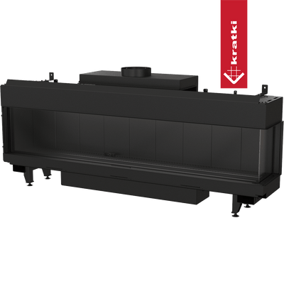 Gaskamin KRATKI LEO 200 rechts Propan Butan Ø 130/200 14 kW