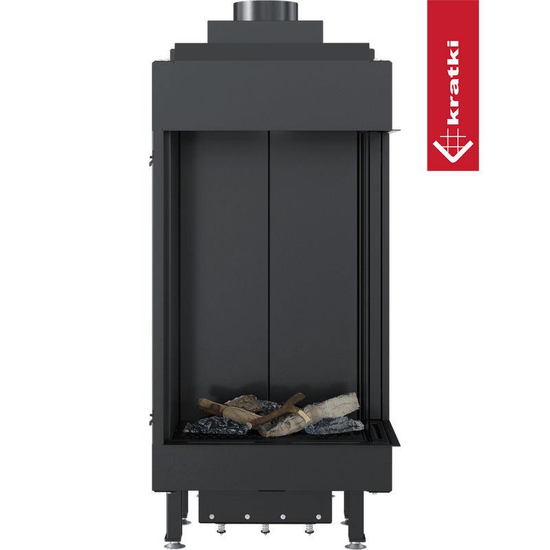 Gaskamin KRATKI LEO 45 / 68 rechts Propan Butan Ø 100/150 4,1 kW