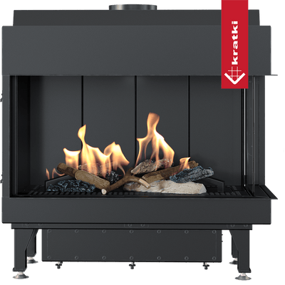 Gaskamin KRATKI LEO 70 rechts Propan Butan Ø 100/150 6,1 kW