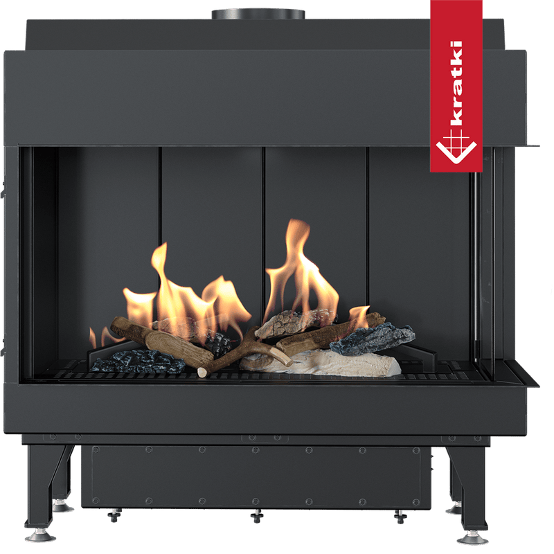 Gaskamin KRATKI LEO 70 rechts Propan Butan Ø 100/150 6,1 kW