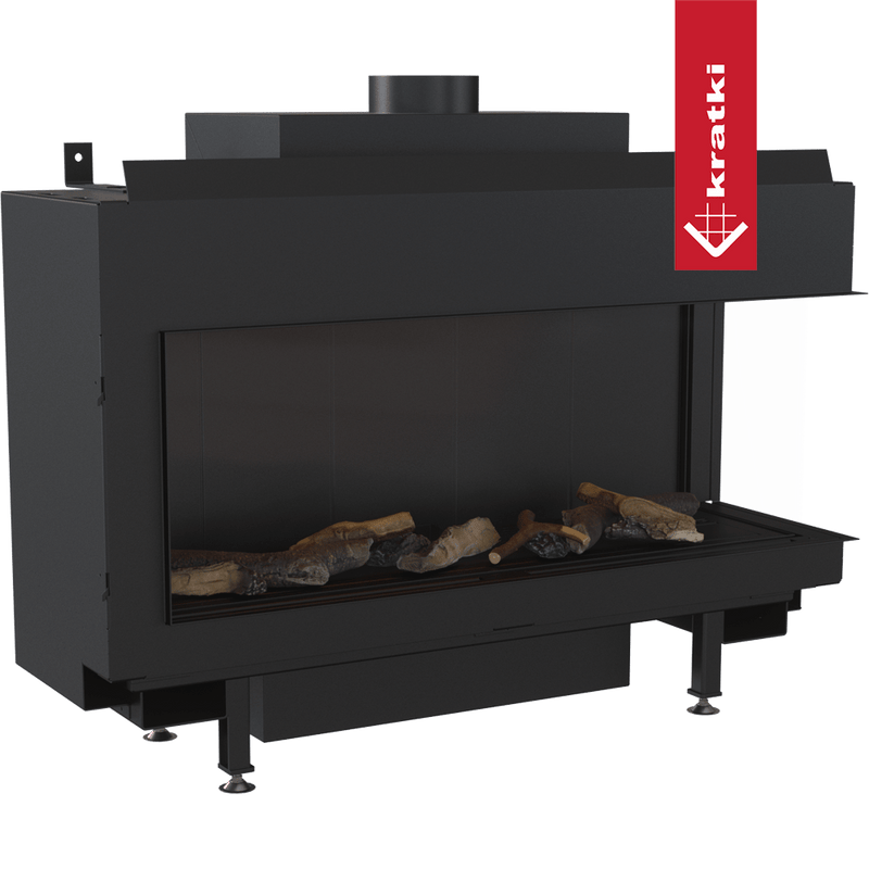Gaskamin KRATKI LEO 100 rechts Propan Butan Ø 100/150 9,5 kW