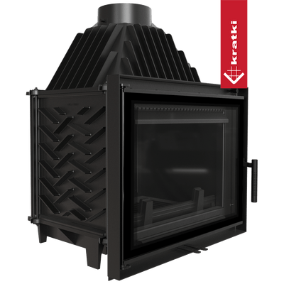 Kamineinsatz Gusseisen KRATKI ZOSIA DECO 12 kW Ø 200