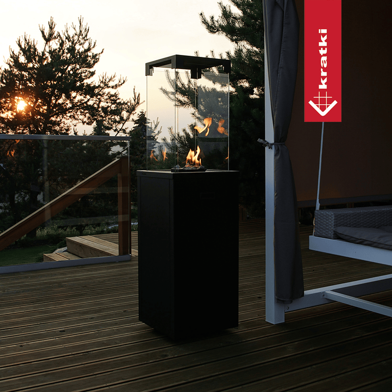 Terrassenheizer Gas PATIO LIGHT schwarz