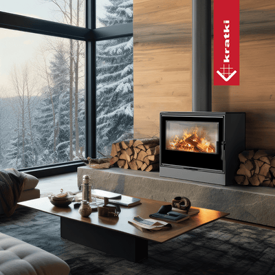 Kaminofen aus Stahl KRATKI KARI 80 Ø 180 12 kW