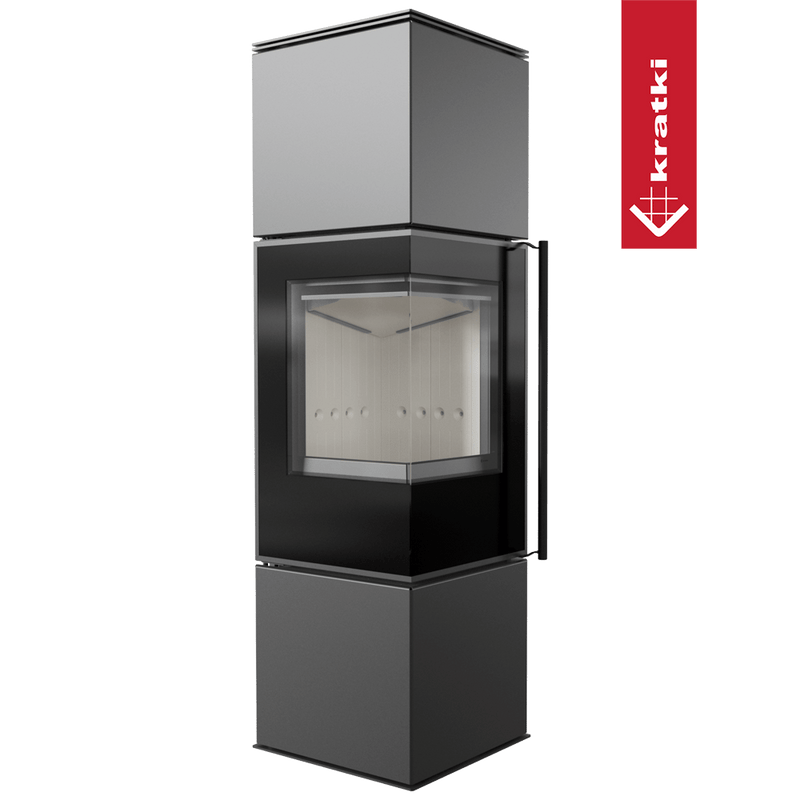 Kaminofen aus Stahl KRATKI REN/M links Ø 150 7 kW