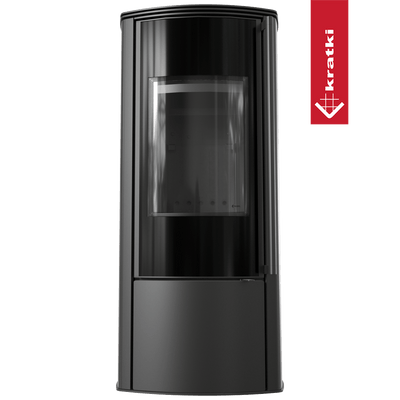 Freistehender Stahlofen KRATKI AB KRATKI ENYO R 5,5 kW Ø 100/150 schwarz Verkleidung