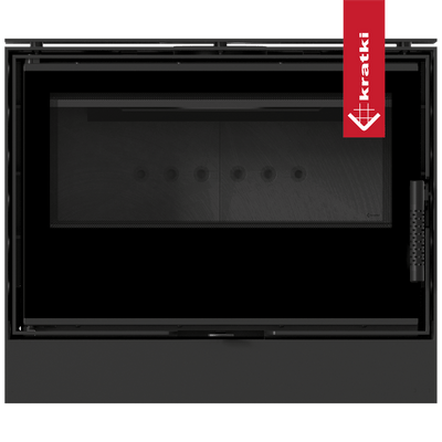 Kaminofen aus Stahl KRATKI KARI 70 Ø 150 8 kW schwarz Verkleidung