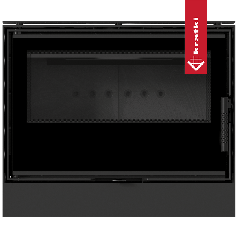 Kaminofen aus Stahl KRATKI KARI 70 Ø 150 8 kW schwarz Verkleidung