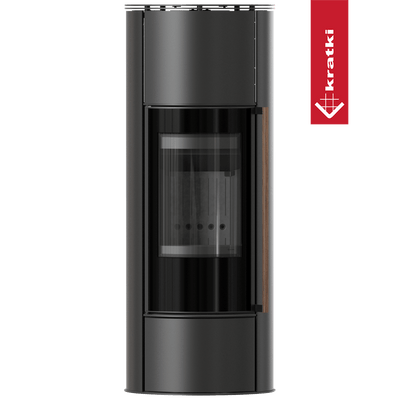 Ofen KRATKI ERIK Ø150 5,5kW Schwarzer Thermotec Griff aus Jatoba Holz