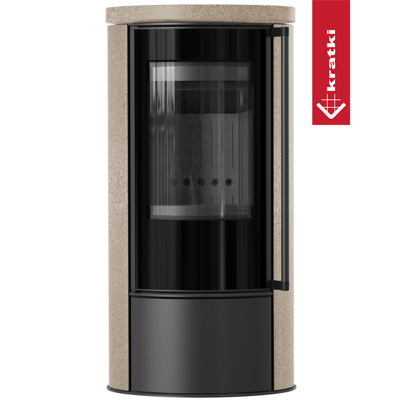 KRATKI ERIK Ø150 5,5 kW Keramikofen GOLD SATIN Deckel Softclose Thermotec