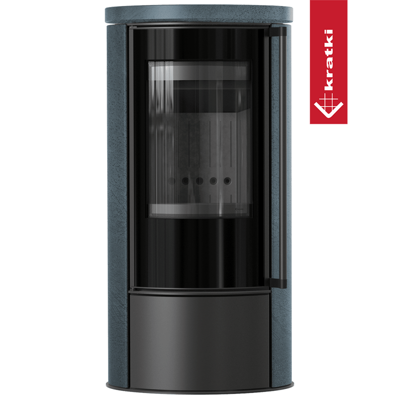KRATKI ERIK Ø150 5,5 kW Keramikofen SERPENTINO Deckel Schwarz Thermotec