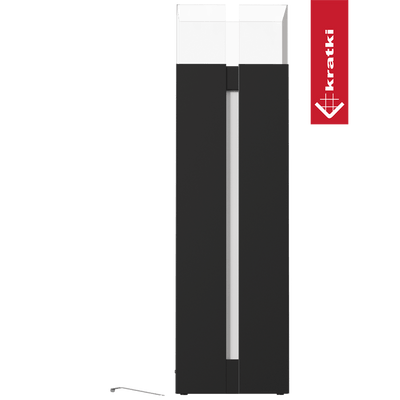 Freistehender Bio-Kamin ROMEO SQUARE schwarz