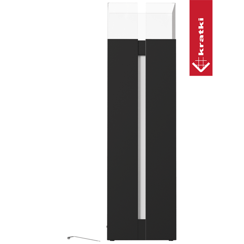 Freistehender Bio-Kamin ROMEO SQUARE schwarz