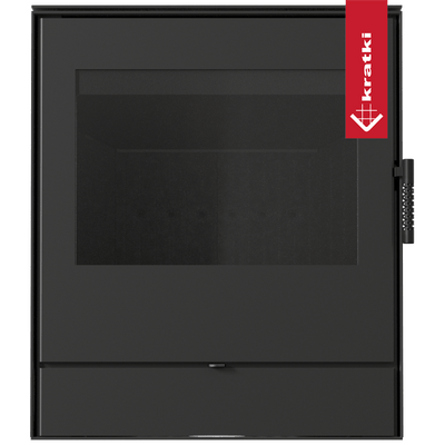 Kaminofen aus Stahl KRATKI ROLLO 2 EINFACH Ø 150 8 kW schwarz Thermotec
