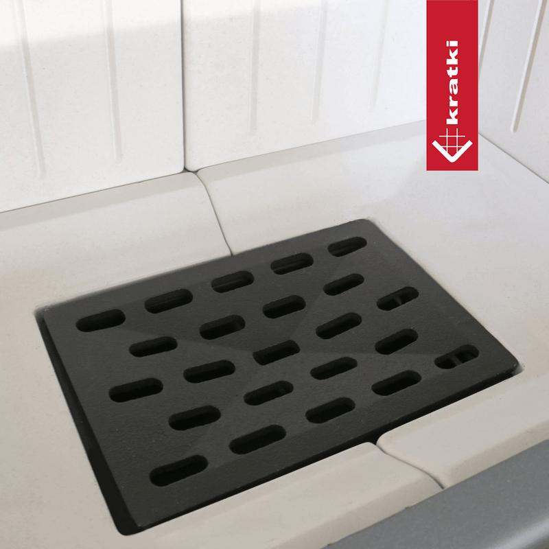 Kamineinsatz aus Stahl KRATKI VNP 610/430 9 kW Ø 200 mit Schiebetür