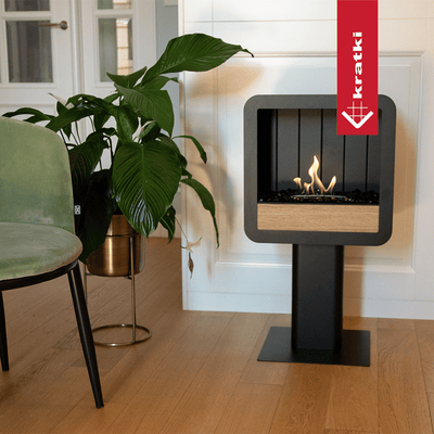 TETRA Biokamin mit Eichenfront