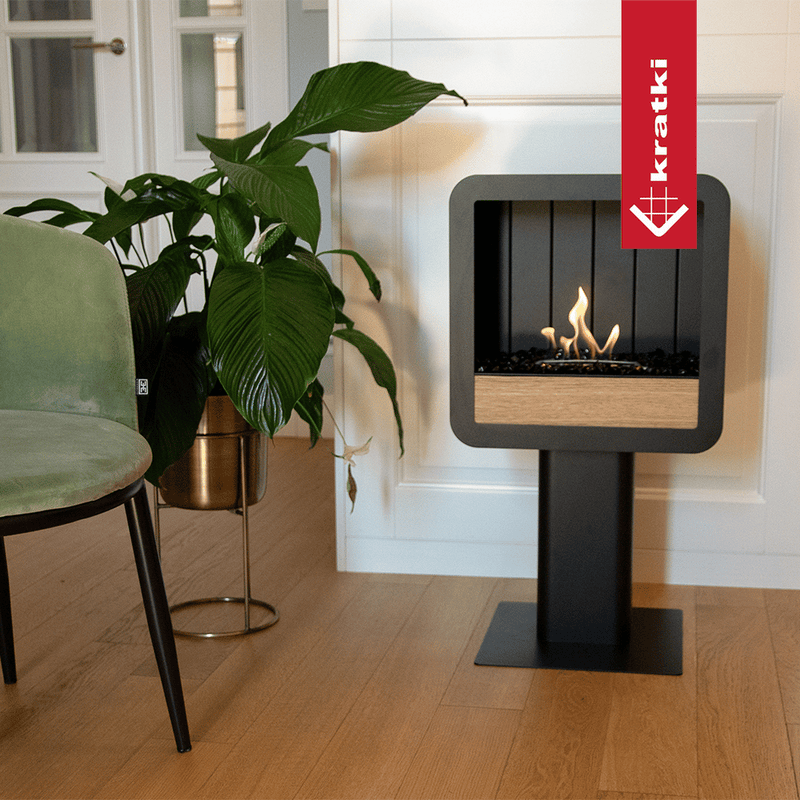TETRA Biokamin mit Eichenfront