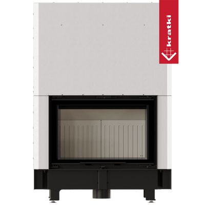 Kamineinsatz KRATKI ZIBI ECO 9,9 kW Ø 180 Schiebetür, selbstschließende Tür