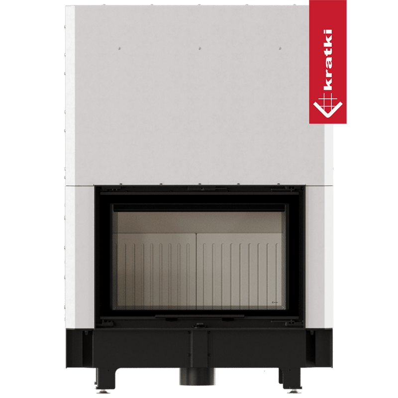 Kamineinsatz KRATKI ZIBI ECO 9,9 kW Ø 180 Schiebetür, selbstschließende Tür