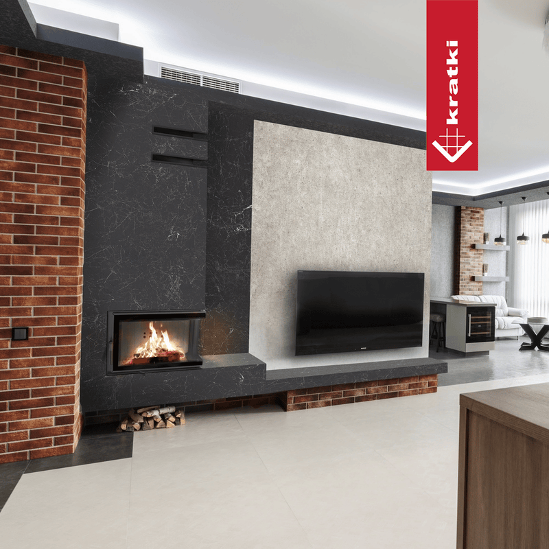 Wasserführender Kamineinsatz KRATKI MBM rechts 12 kW Ø 180